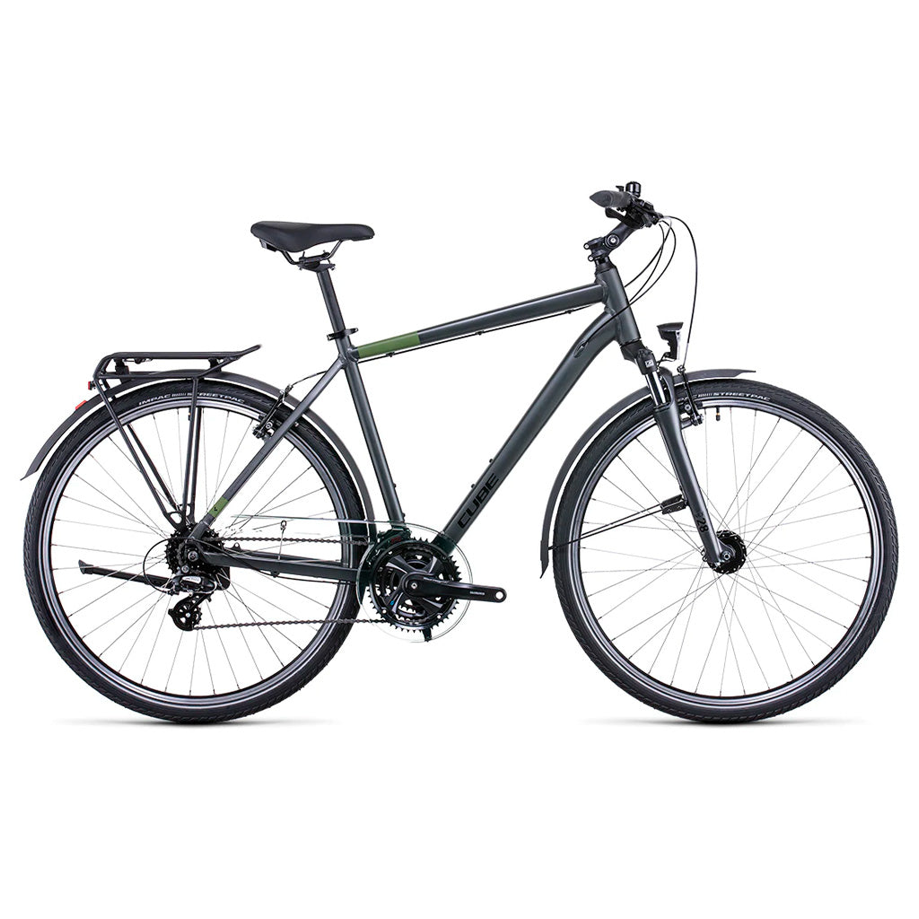 Bicicleta de ciudad CUBE Touring Grey'n'Green 2022 / Pedido especial